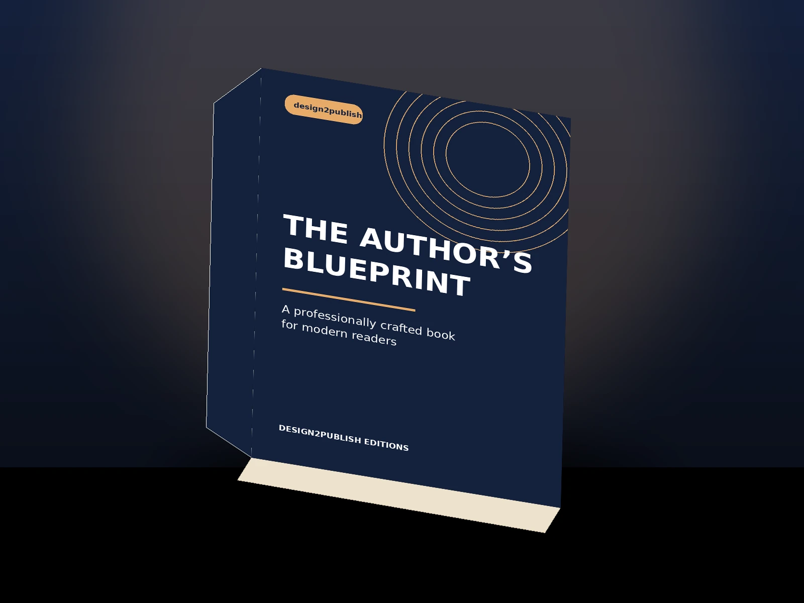 Premium 3D book mockup by design2publish