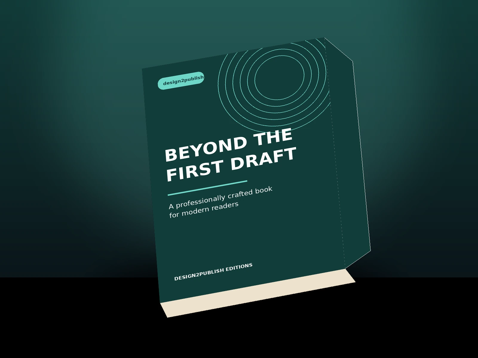 Premium 3D book mockup by design2publish