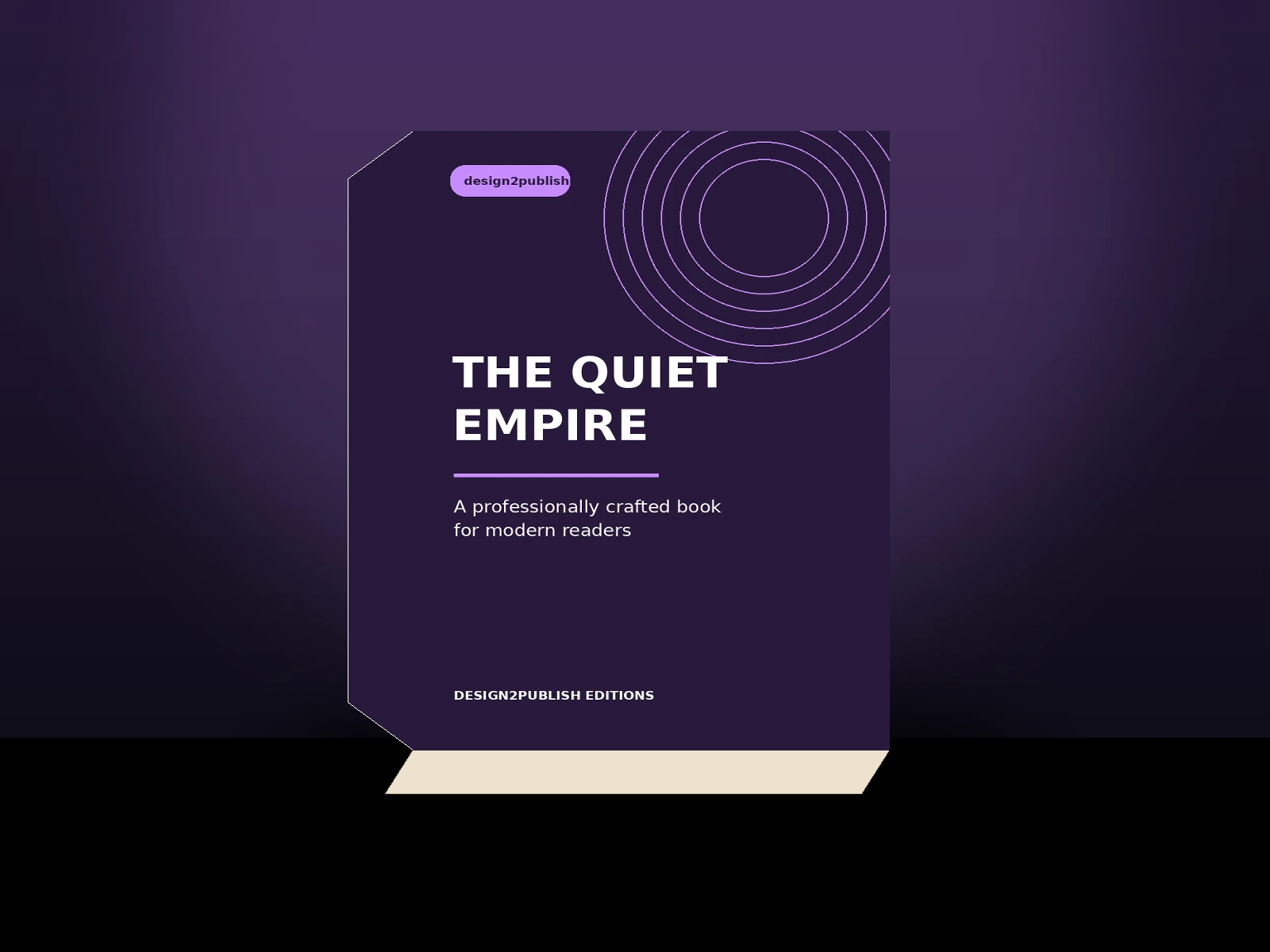 Premium 3D book mockup by design2publish