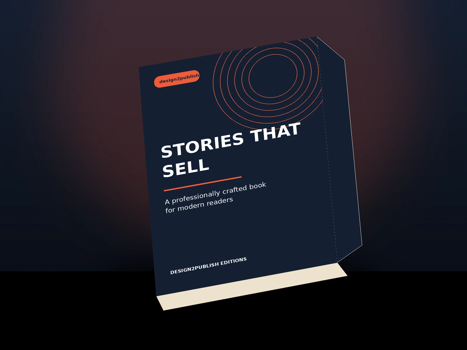 Premium 3D book mockup by design2publish