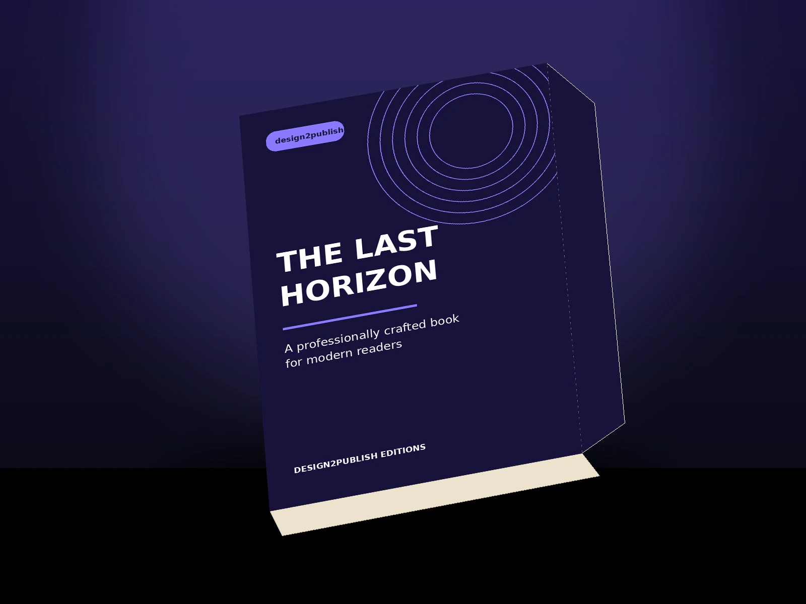 Premium 3D book mockup by design2publish