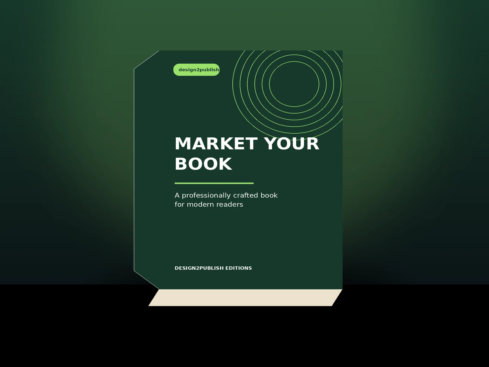 Premium 3D book mockup by design2publish