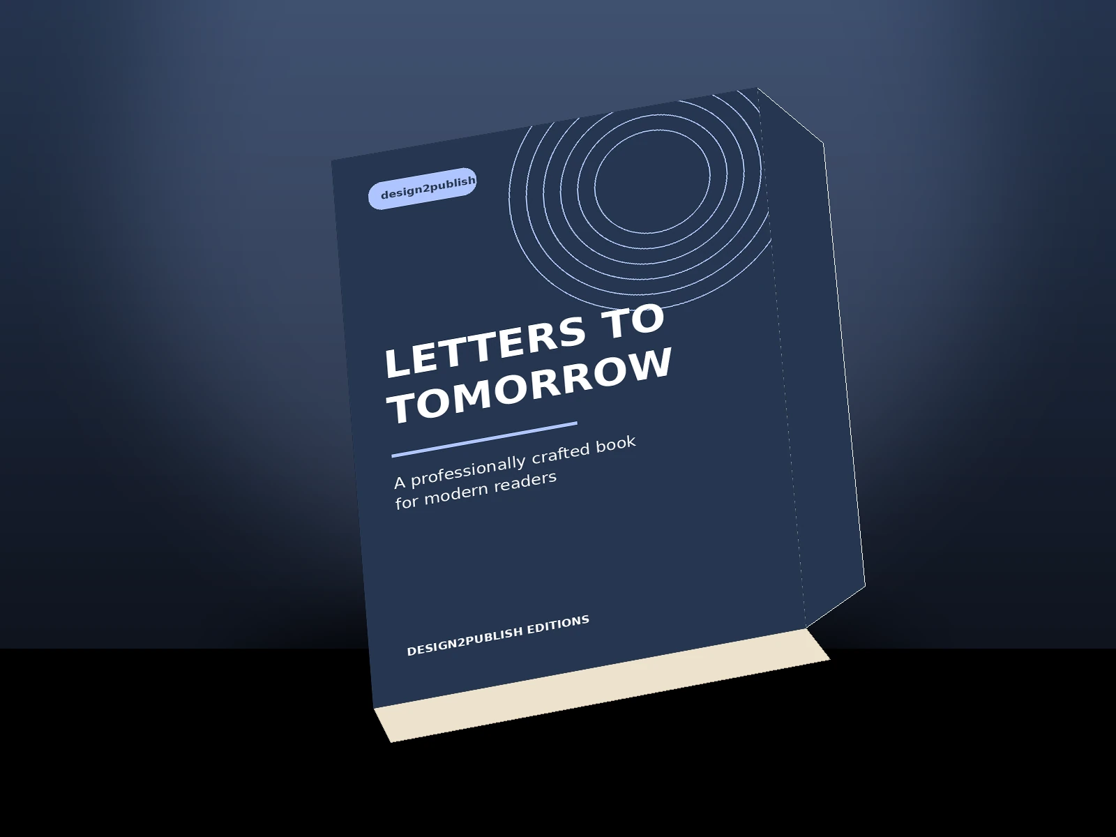 Premium 3D book mockup by design2publish