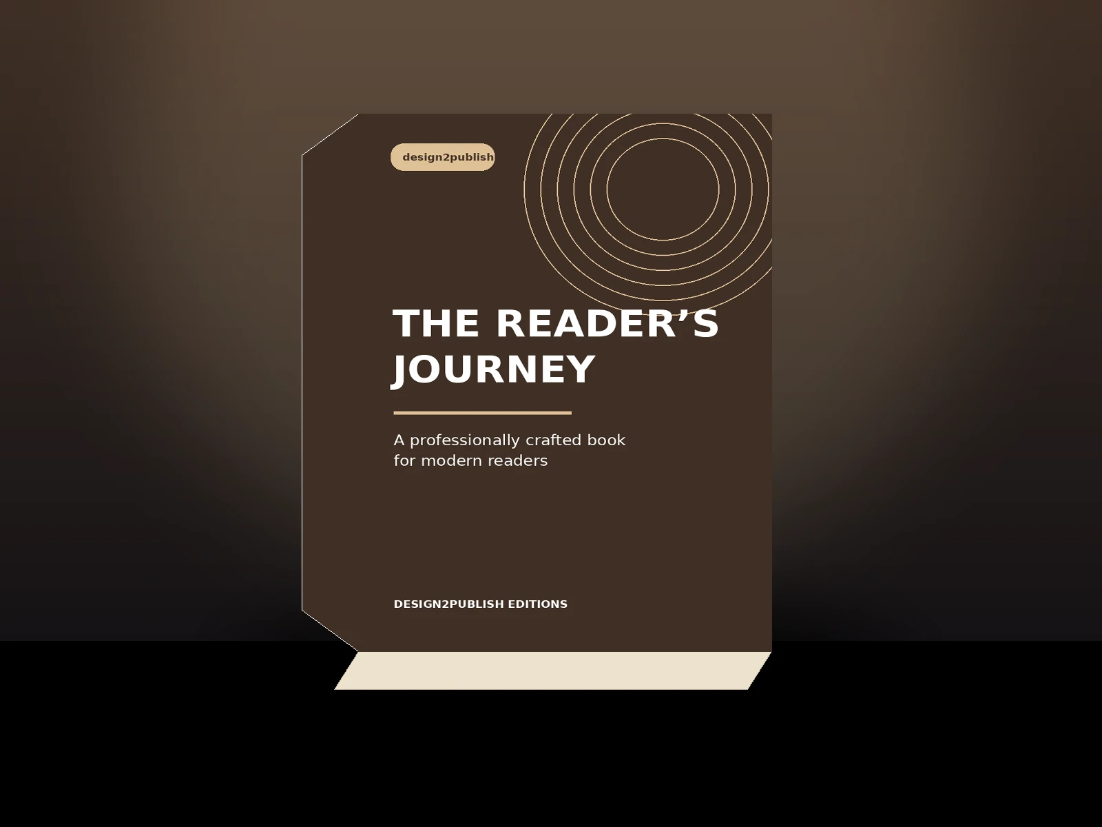 Premium 3D book mockup by design2publish