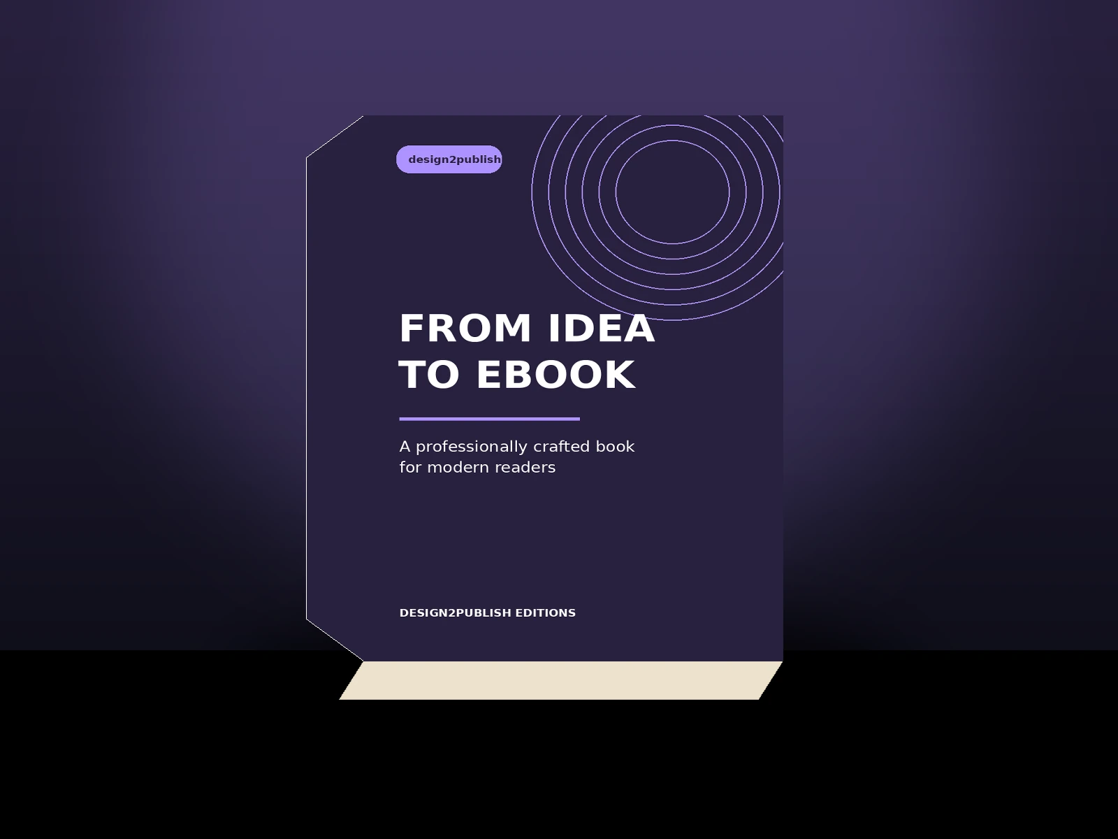 Premium 3D book mockup by design2publish